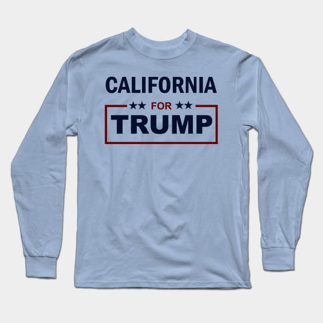 California for Trump Long Sleeve T-Shirt by ESDesign